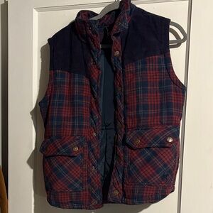 Kane & Unke Plaid Vest size M